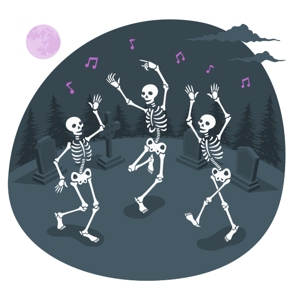 Dancing skeletons